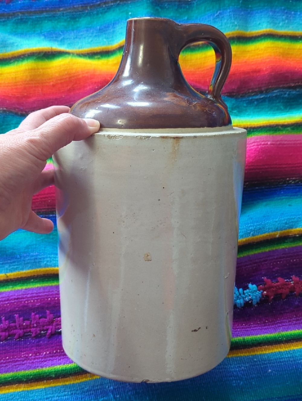 Antique Stoneware Crock Jug